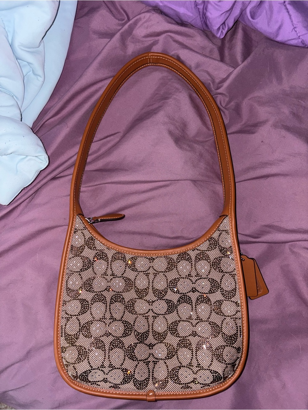 Authentic Coach Crystal Curve Bag